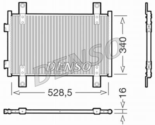 DENSO DCN09051 Condensatore, Climatizzatore