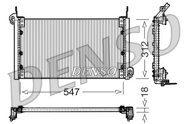 DENSO DCN09080 Condenser,...