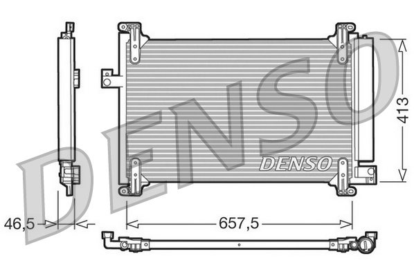 DENSO DCN09083 Condensatore, Climatizzatore-Condensatore, Climatizzatore-Ricambi Euro