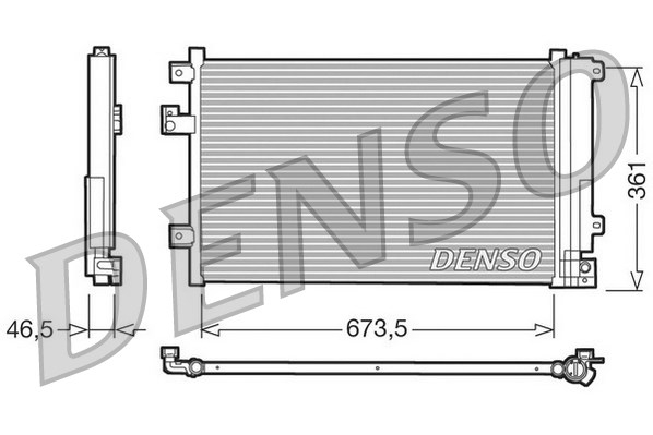 DENSO DCN09084 Condensatore, Climatizzatore-Condensatore, Climatizzatore-Ricambi Euro