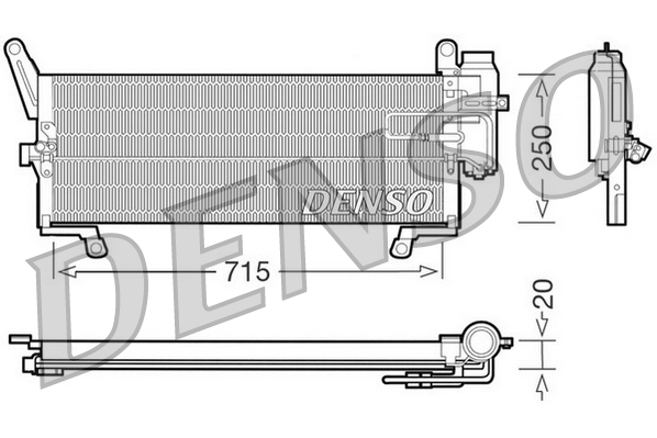 DENSO DCN09090 Condensatore, Climatizzatore