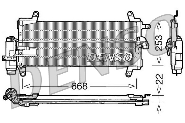 DENSO DCN09093 Condensatore, Climatizzatore-Condensatore, Climatizzatore-Ricambi Euro