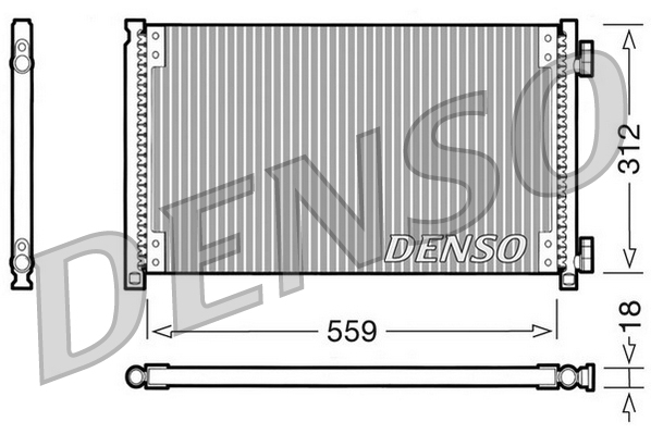 DENSO DCN09100 Condensatore, Climatizzatore-Condensatore, Climatizzatore-Ricambi Euro