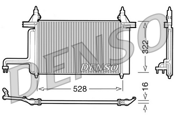 DENSO DCN09130 Condensatore, Climatizzatore