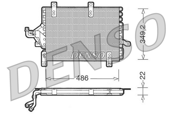 DENSO DCN09141 Condensatore, Climatizzatore-Condensatore, Climatizzatore-Ricambi Euro