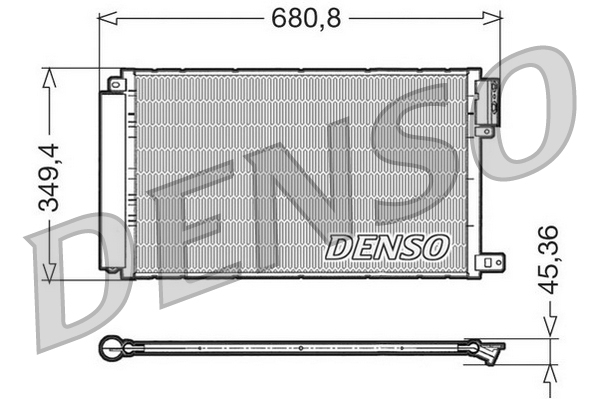 DENSO DCN09300 Condensatore, Climatizzatore-Condensatore, Climatizzatore-Ricambi Euro