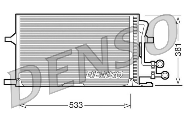 DENSO DCN10003 Condensatore, Climatizzatore