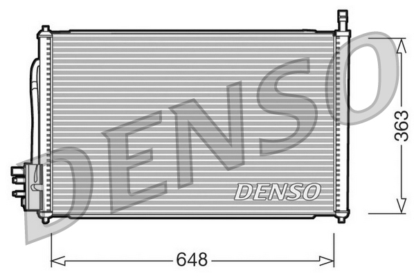 DENSO DCN10006 Condensatore, Climatizzatore-Condensatore, Climatizzatore-Ricambi Euro