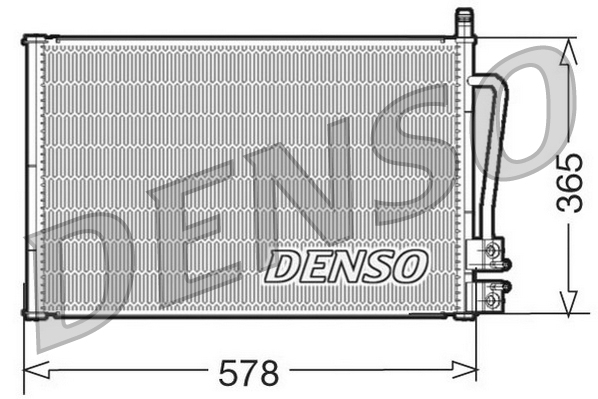 DENSO DCN10008 Condensatore, Climatizzatore-Condensatore, Climatizzatore-Ricambi Euro