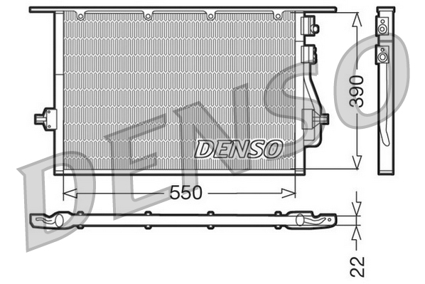 DENSO DCN10014 Condensatore, Climatizzatore