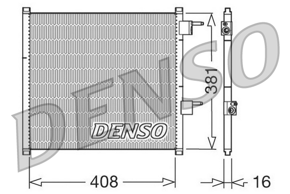 DENSO DCN10019 Condensatore, Climatizzatore