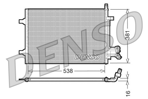 DENSO DCN10022 Condensatore, Climatizzatore-Condensatore, Climatizzatore-Ricambi Euro