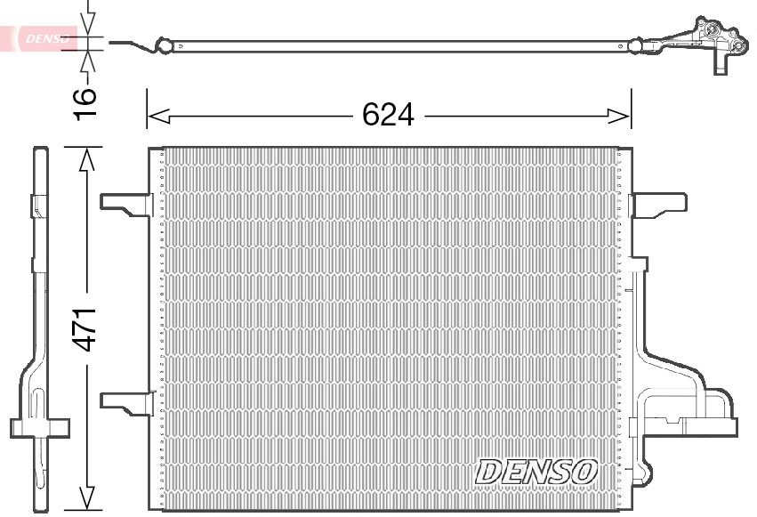 DENSO DCN10027 Condensatore, Climatizzatore