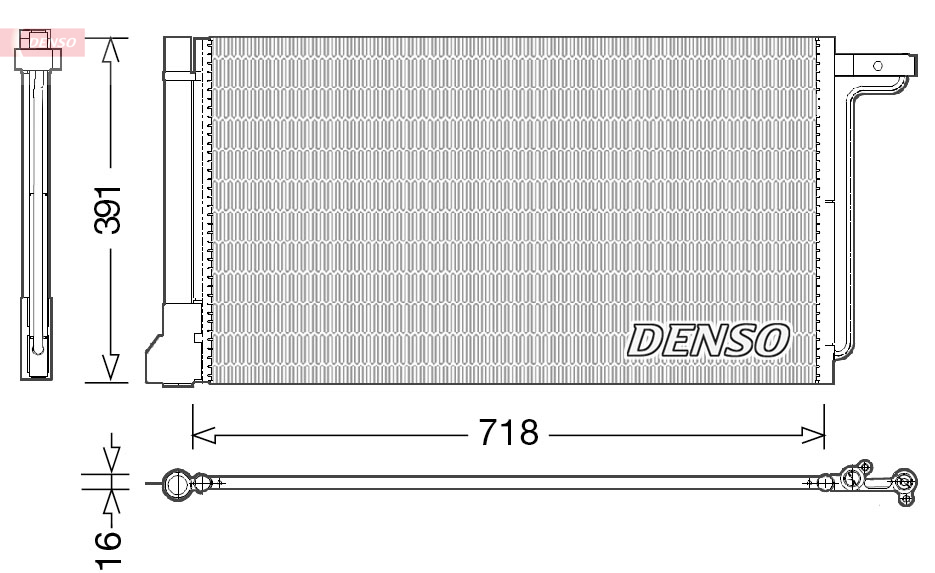 DENSO DCN10028 Condensatore, Climatizzatore-Condensatore, Climatizzatore-Ricambi Euro