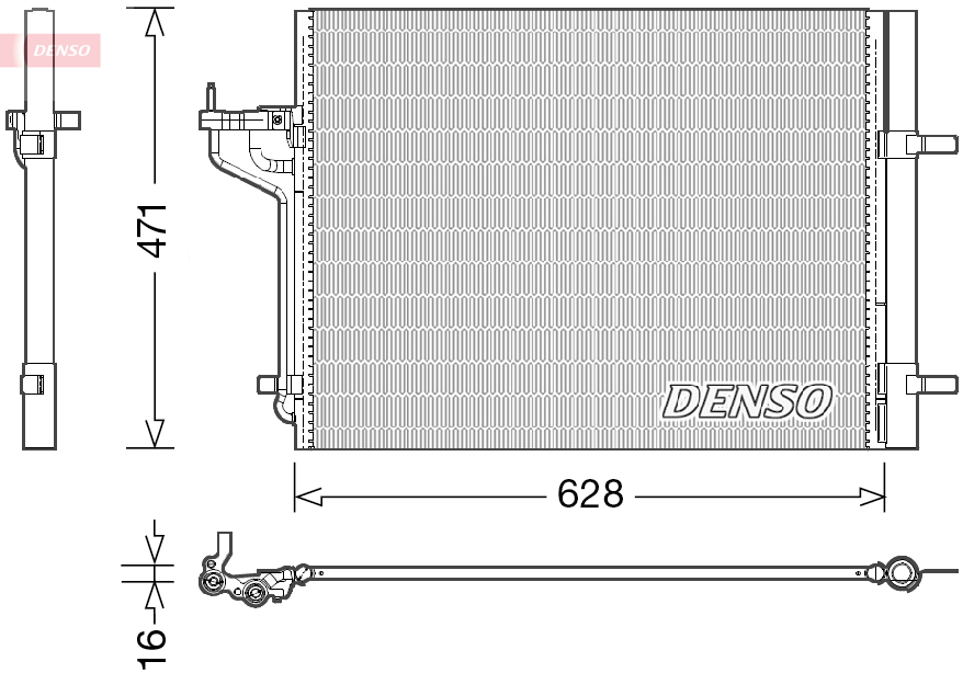 DENSO DCN10029 Condensatore, Climatizzatore-Condensatore, Climatizzatore-Ricambi Euro