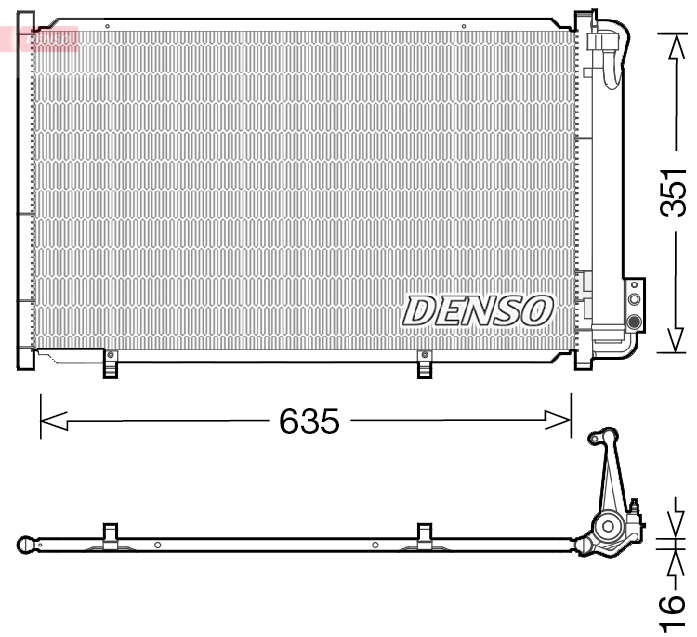 DENSO DCN10034 Condenser,...