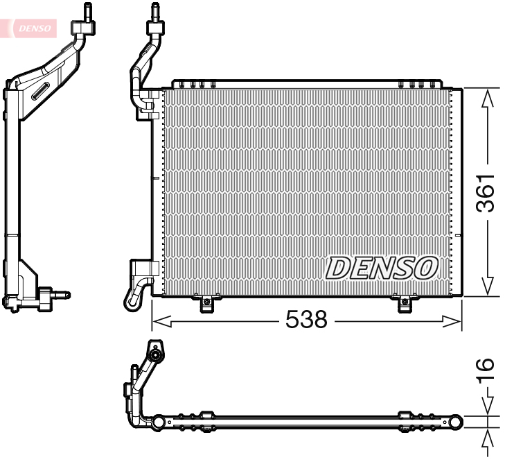 DENSO DCN10038 Condensatore, Climatizzatore