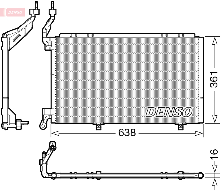 DENSO DCN10039 Condensatore, Climatizzatore