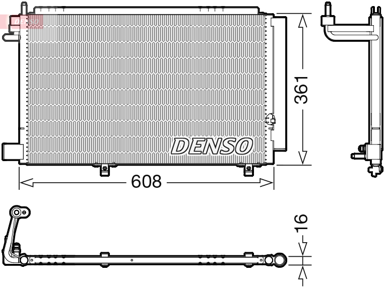 DENSO DCN10041 Condensatore, Climatizzatore