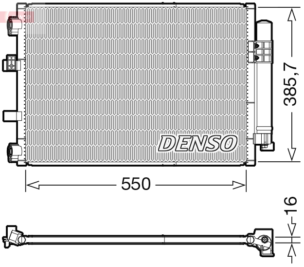 DENSO DCN10043 Condensatore, Climatizzatore