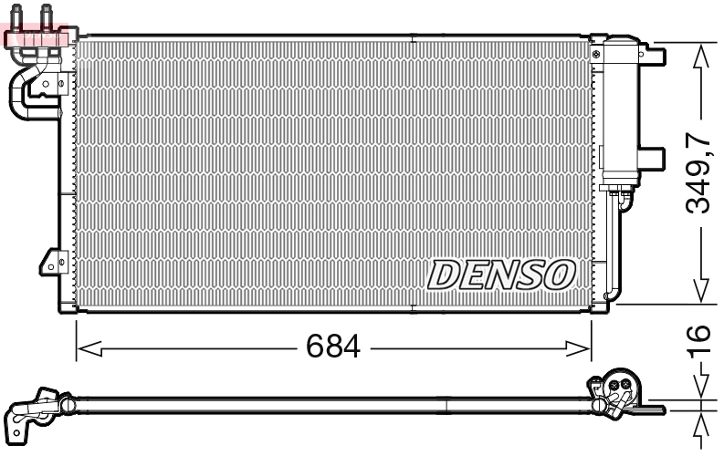 DENSO DCN10045 Condensatore, Climatizzatore-Condensatore, Climatizzatore-Ricambi Euro