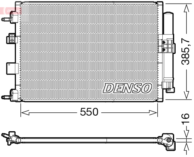 DENSO DCN10046 Condensatore, Climatizzatore