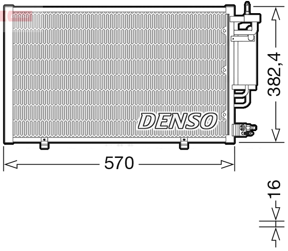 DENSO DCN10051 Condensatore, Climatizzatore