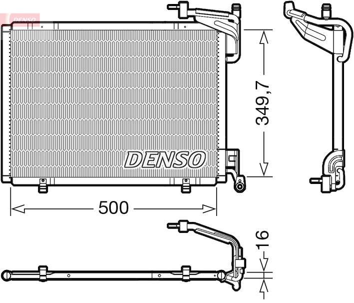 DENSO DCN10054 Condensatore, Climatizzatore