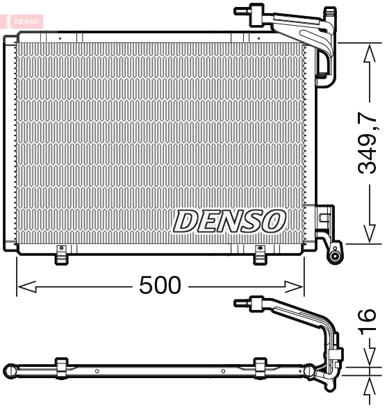 DENSO DCN10055 Condensatore, Climatizzatore-Condensatore, Climatizzatore-Ricambi Euro