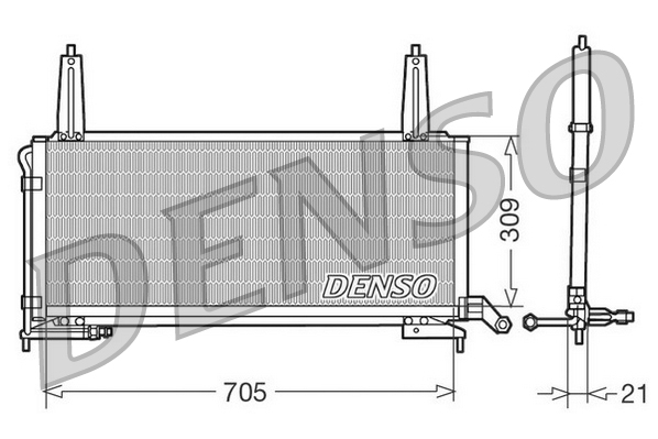 DENSO DCN11006 Condensatore, Climatizzatore