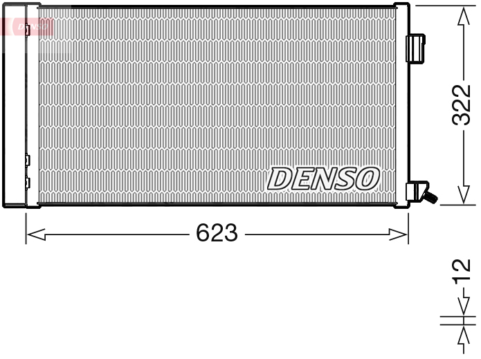 DENSO DCN11010 Condensatore, Climatizzatore