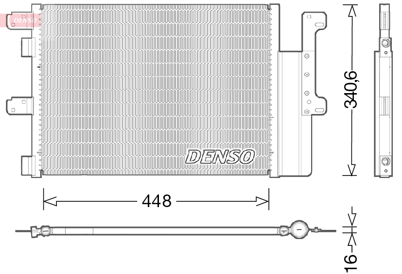 DENSO DCN12102 Condensatore, Climatizzatore-Condensatore, Climatizzatore-Ricambi Euro
