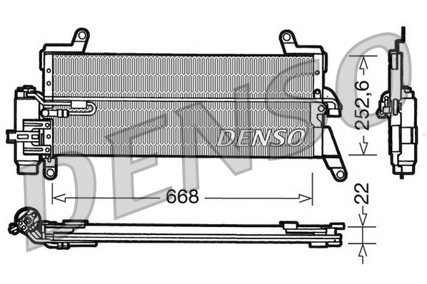 DENSO DCN13010 Condensatore, Climatizzatore-Condensatore, Climatizzatore-Ricambi Euro