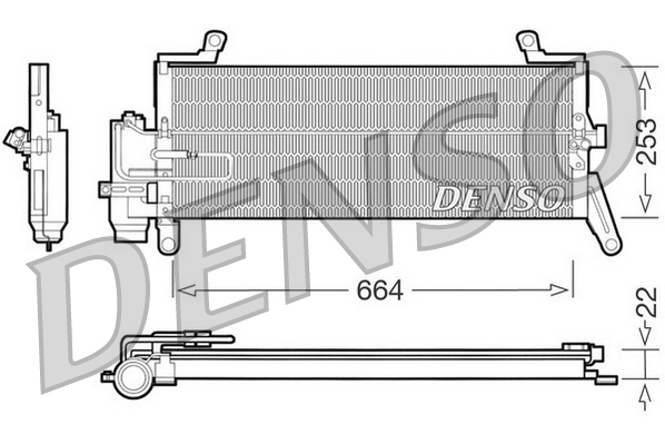 DENSO DCN13011 Condensatore, Climatizzatore-Condensatore, Climatizzatore-Ricambi Euro