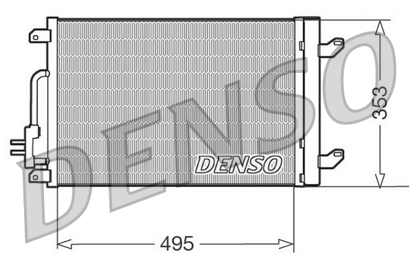 DENSO DCN13015 Condensatore, Climatizzatore