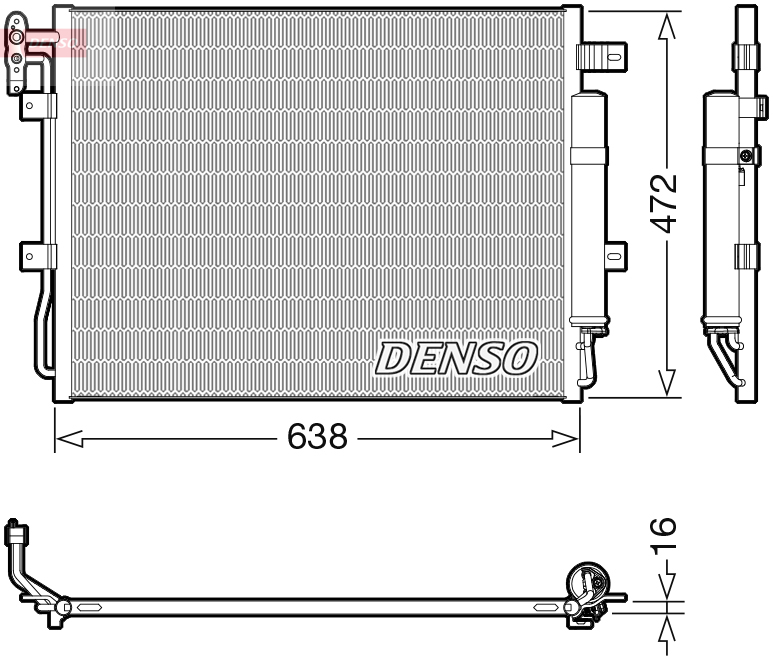 DENSO DCN14003 Condensatore, Climatizzatore