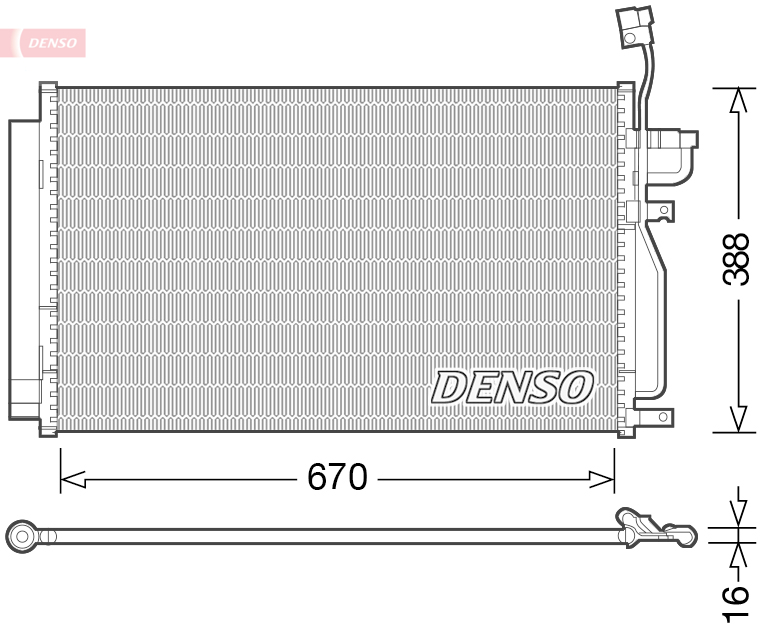 DENSO DCN15002 Condensatore, Climatizzatore