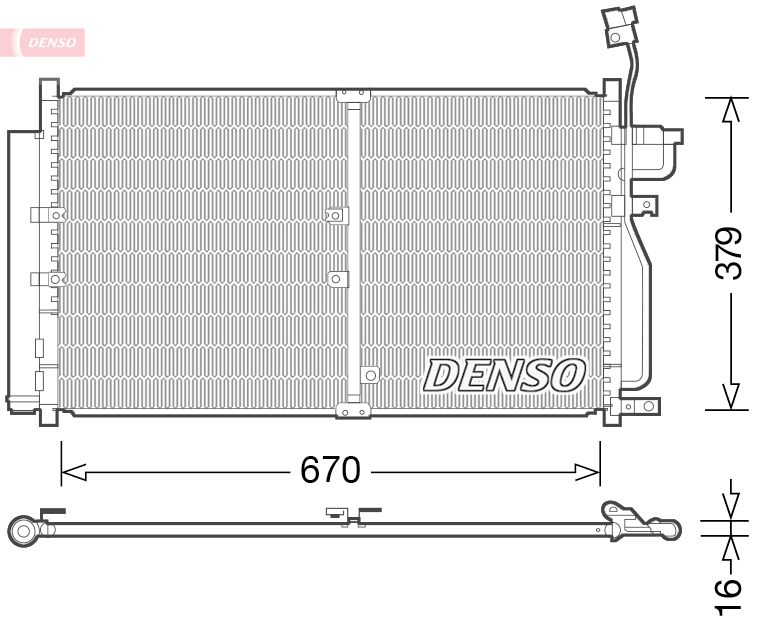 DENSO DCN15003 Condensatore, Climatizzatore-Condensatore, Climatizzatore-Ricambi Euro