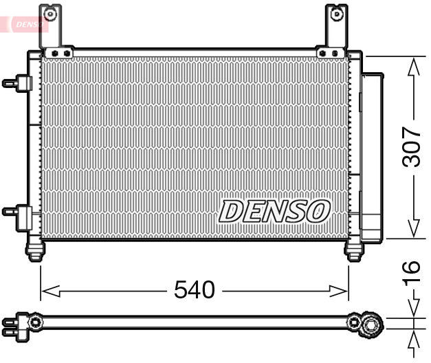 DENSO DCN15004 Condensatore, Climatizzatore