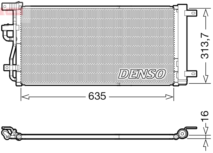 DENSO DCN15007 Condensatore, Climatizzatore