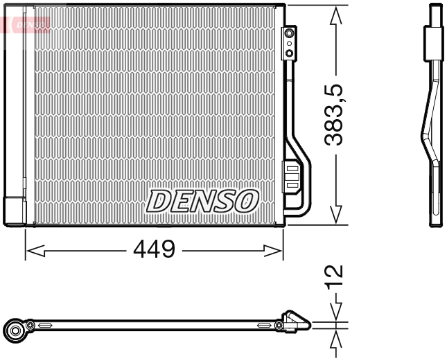 DENSO DCN16002 Condensatore, Climatizzatore-Condensatore, Climatizzatore-Ricambi Euro