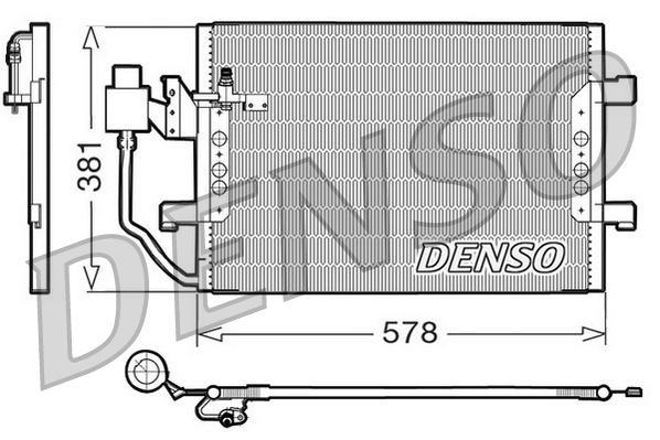 DENSO DCN17001 Condensatore, Climatizzatore