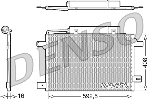 DENSO DCN17003 Condensatore, Climatizzatore-Condensatore, Climatizzatore-Ricambi Euro