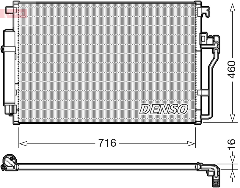 DENSO DCN17008 Condensatore, Climatizzatore