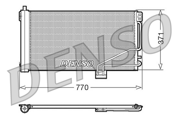 DENSO DCN17014 Condensatore, Climatizzatore