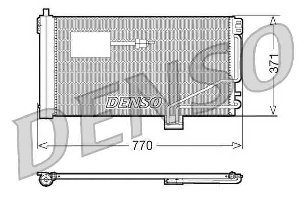 DENSO DCN17015 Condensatore, Climatizzatore-Condensatore, Climatizzatore-Ricambi Euro