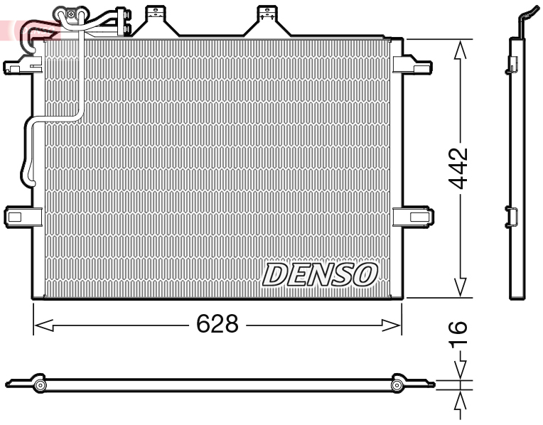 DENSO DCN17018 Condensatore, Climatizzatore-Condensatore, Climatizzatore-Ricambi Euro