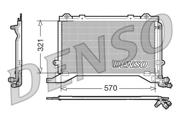 DENSO DCN17020 Condensatore, Climatizzatore-Condensatore, Climatizzatore-Ricambi Euro