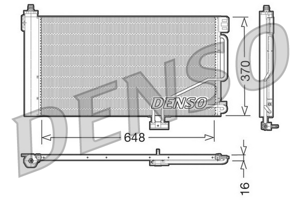 DENSO DCN17021 Condensatore, Climatizzatore-Condensatore, Climatizzatore-Ricambi Euro