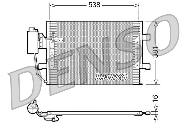DENSO DCN17025 Condensatore, Climatizzatore-Condensatore, Climatizzatore-Ricambi Euro